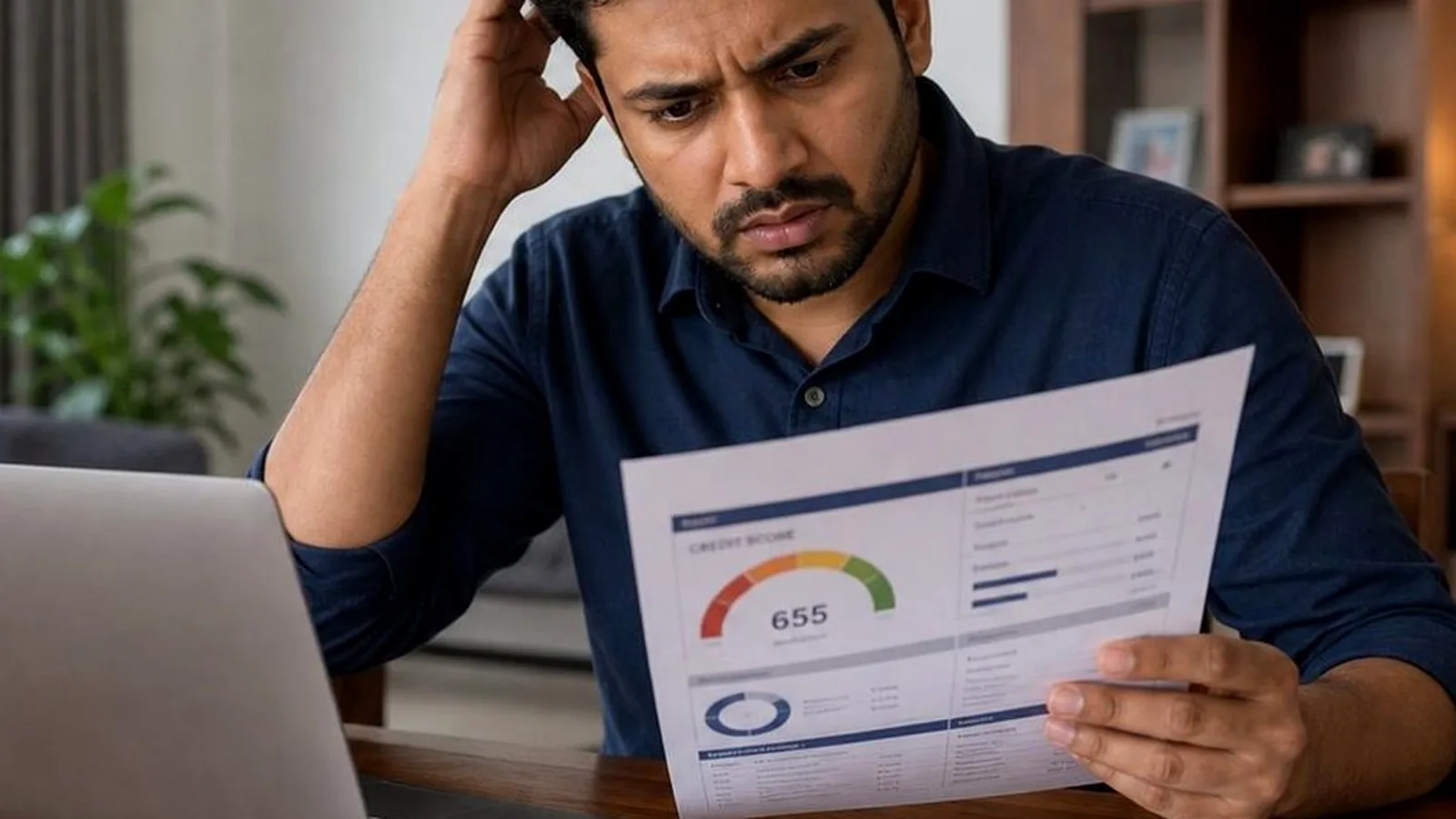 Indian card user reviewing EMI conversion, statement balance, and remaining card limit on banking screens